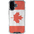 Canada Flag Distressed iPhone 16 Clear Case